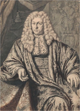 Portrait of Nicolaas Witsen, chalk, 1688 (Royal Antiquarian Society, Amsterdam)