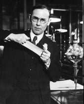 Wallace Carothers with Neoprene, photograph, 1932, Hagley Museum and Library (hagley.org)