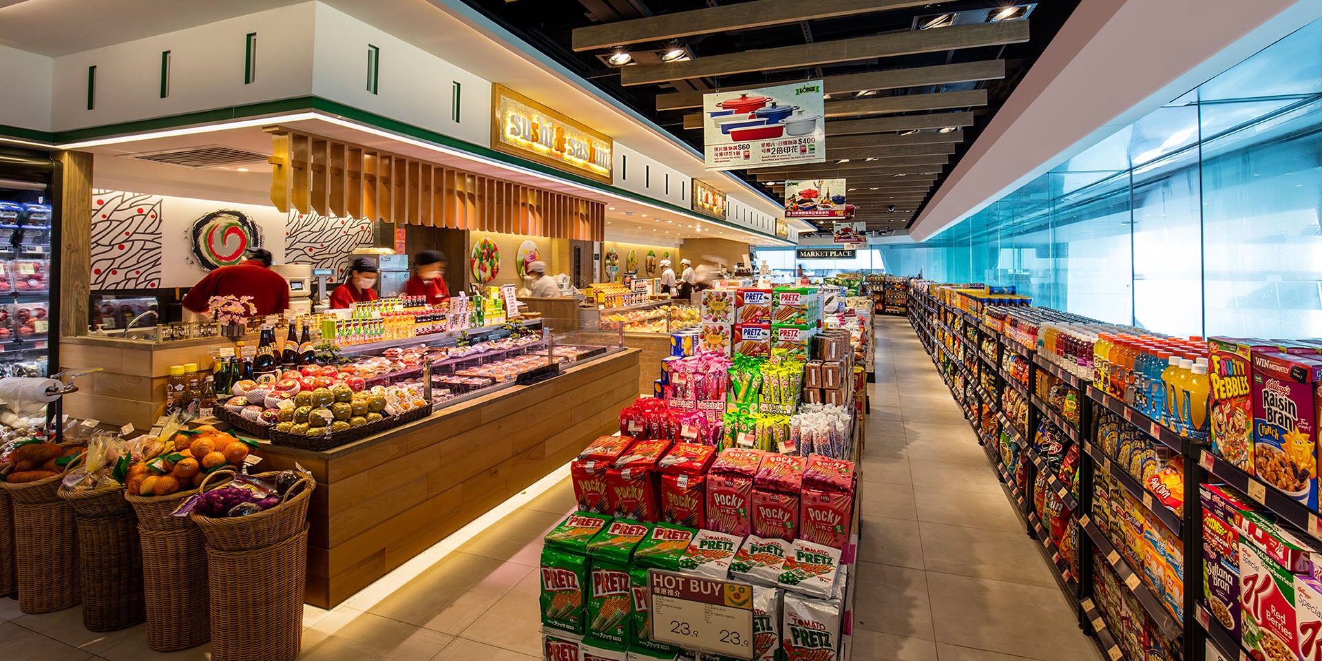 Витрина маркетплейс. Супермаркет изнутри. Дизайн торгового рынка. Маркетплейс для торговой сети продовольственными товарами. Маркетплейс красивые товары.