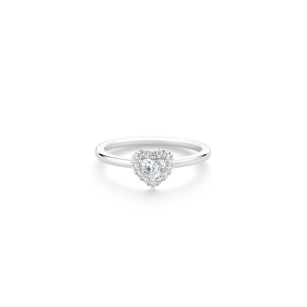 de Beers Jewellers Aura Diamond Solitaire Ring