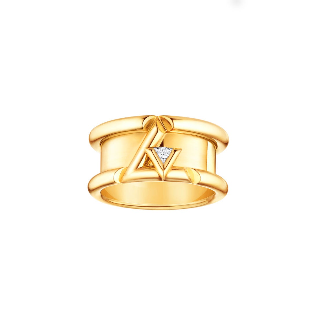 LV VOLT RING in YELLOW GOLD AND DIAMOND | LANDMARK