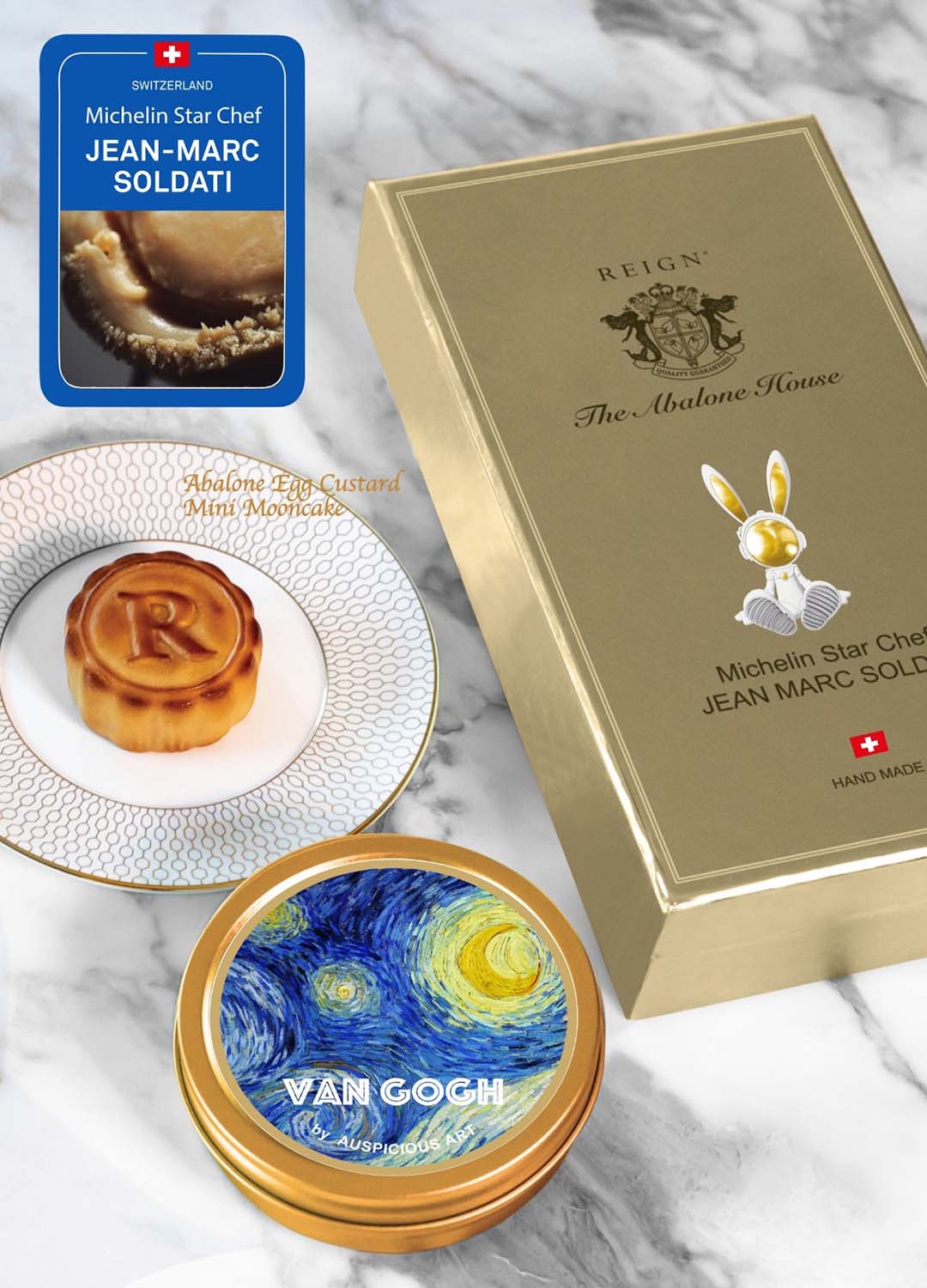 The Landmark Mandarin Oriental Hong Kong, LMO The Mooncake Bento, LMO The  Mooncake Bento (Voucher), Limited Edition: Amber x esca Vegetarian  Mooncakes