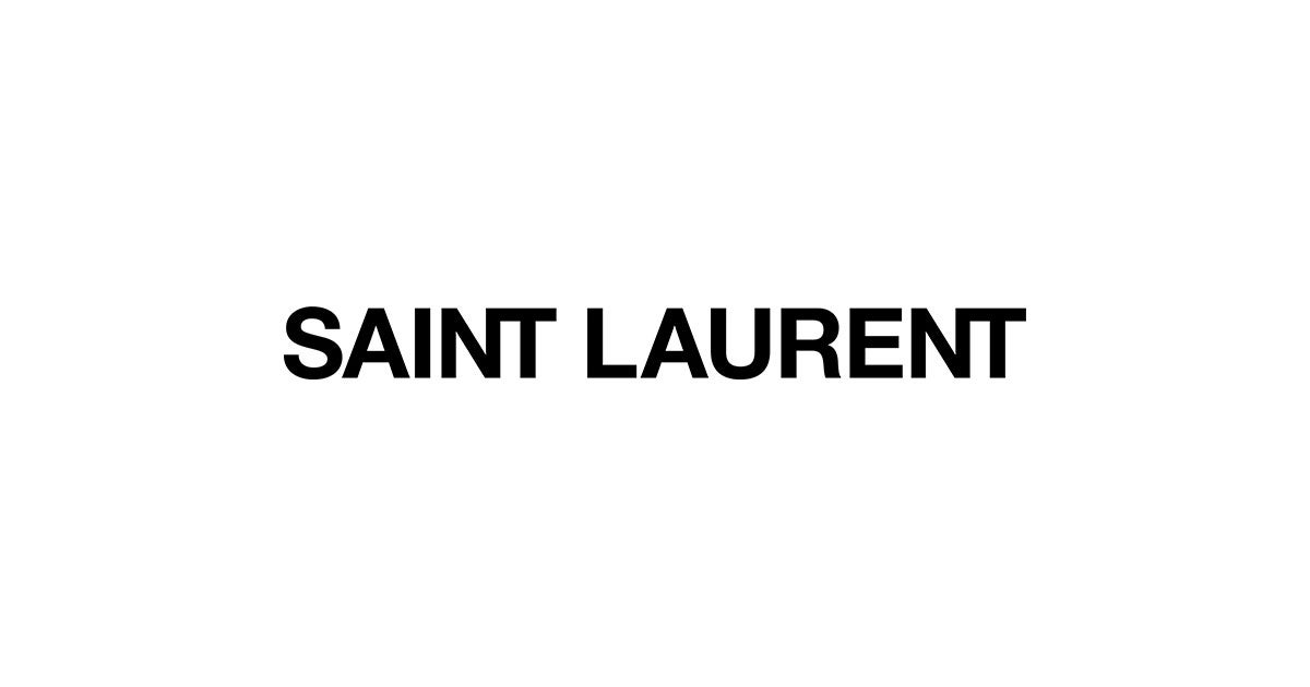 Saint Laurent Logo Tag Keyring - Black