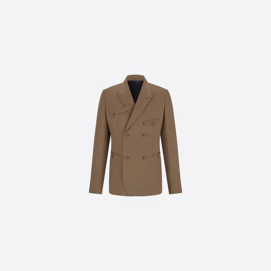DOUBLE-BREASTED JACKET WITH BUTTON PLACKET | LANDMARK