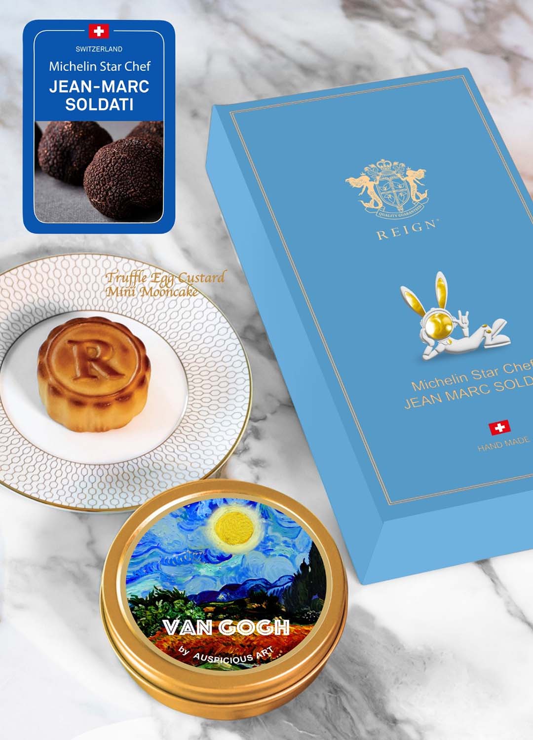 The Landmark Mandarin Oriental Hong Kong, LMO The Mooncake Bento, LMO The  Mooncake Bento (Voucher), Limited Edition: Amber x esca Vegetarian  Mooncakes