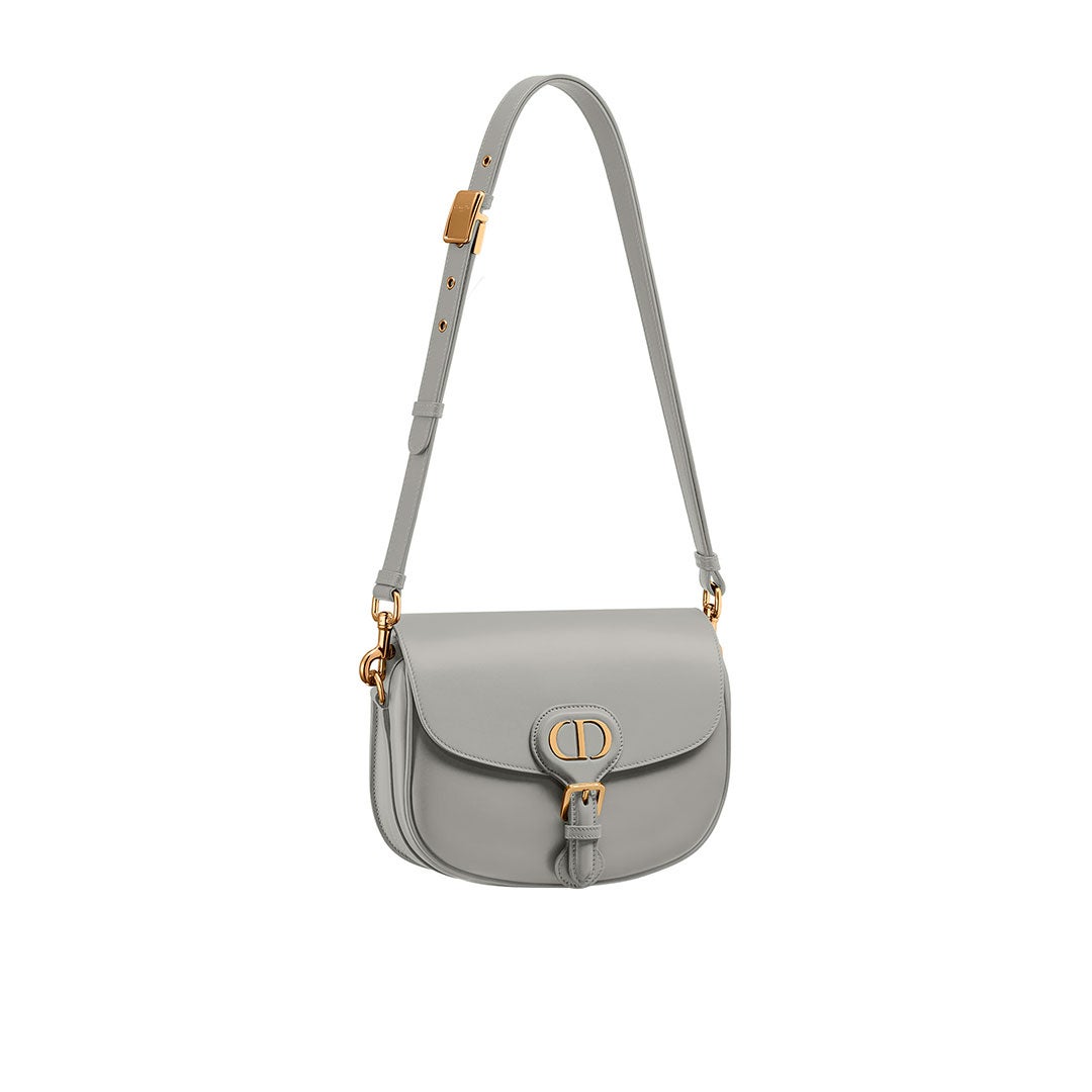 Medium “Dior Bobby“ Bag In Grey Stone Box Calfskin. | LANDMARK