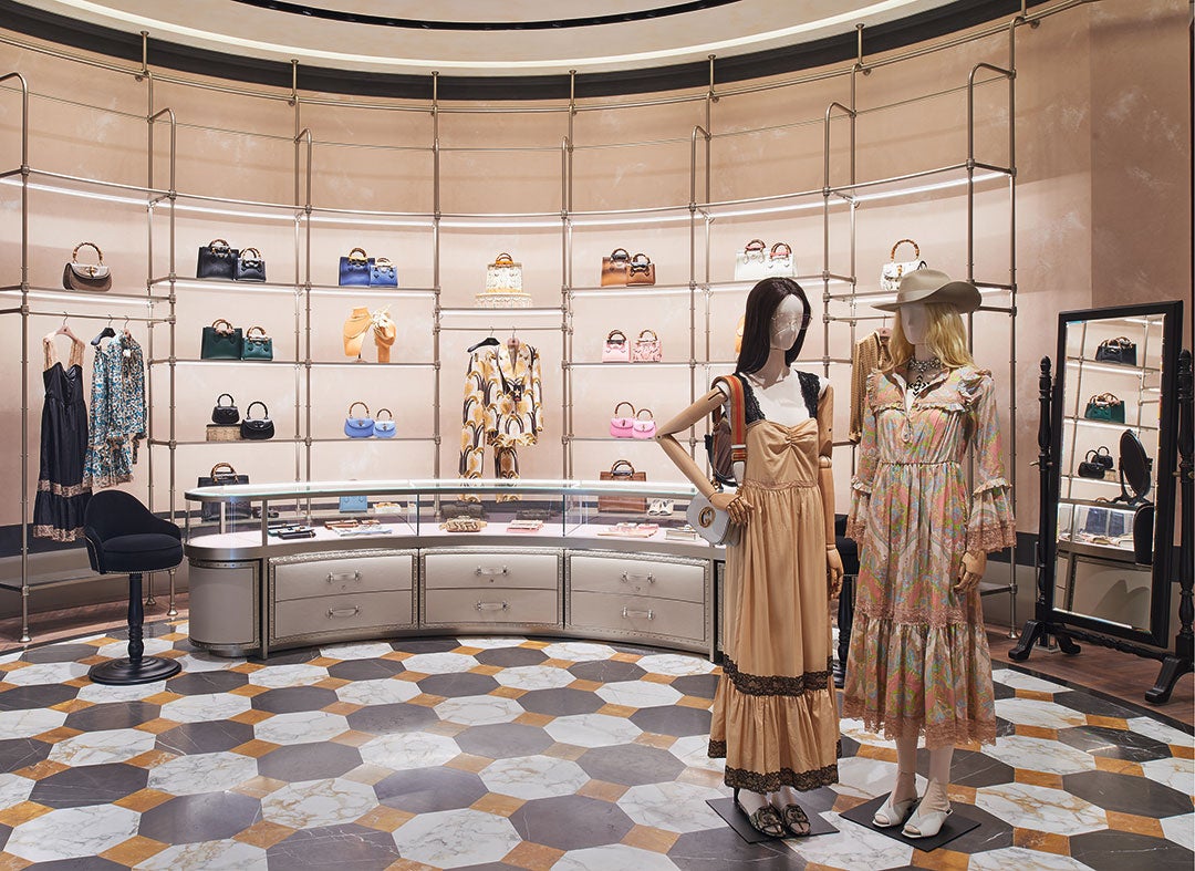 Louis Vuitton women's pop-up store in Hong Kong at in Landmark