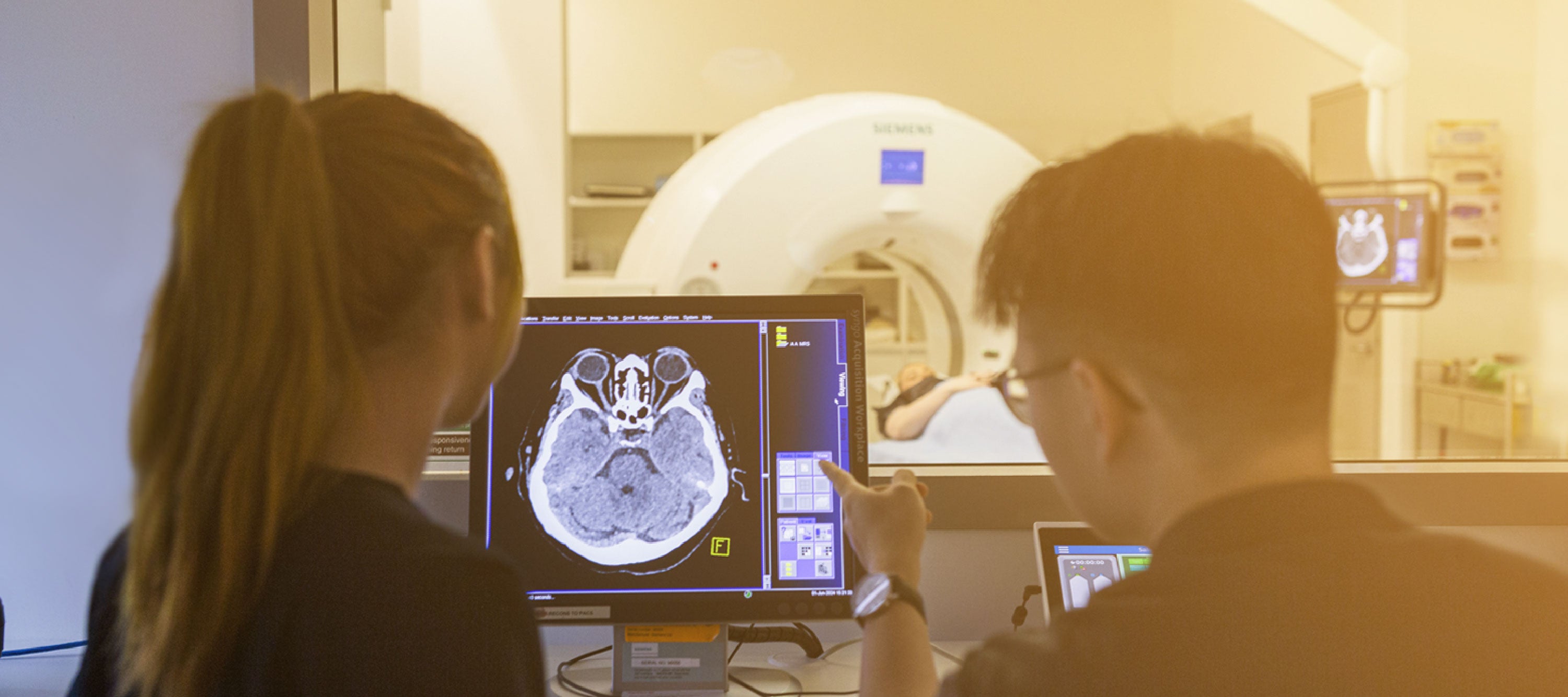 Radiographers viewing room