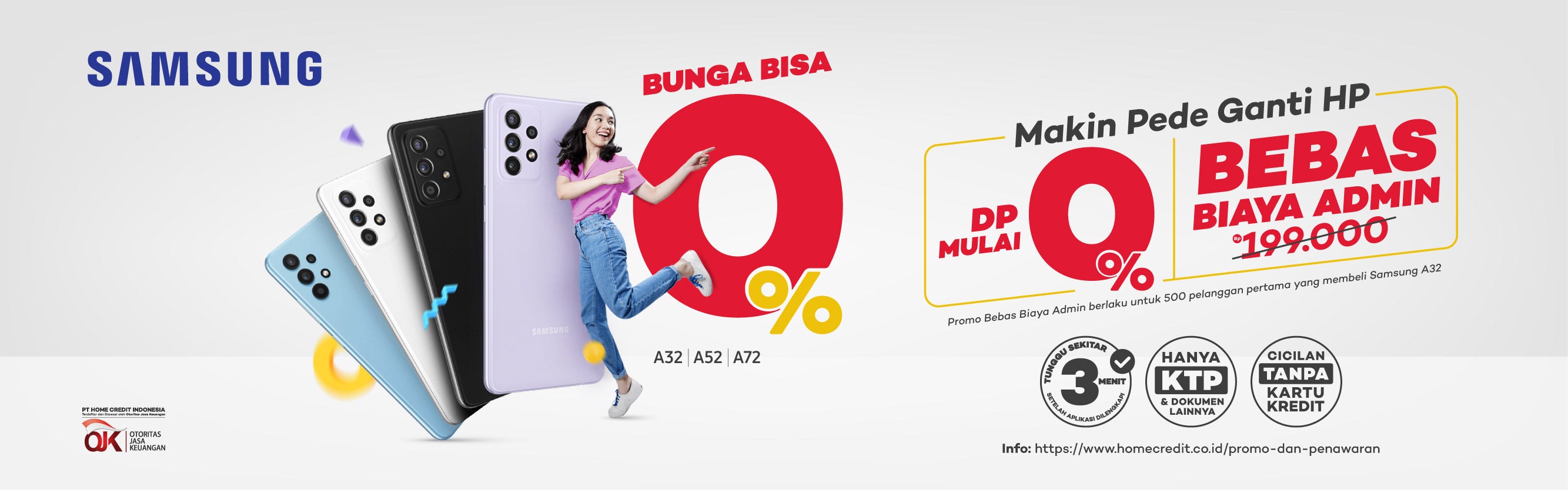 Promo Bunga Bisa 0% + DP Mulai 0% + Bebas Biaya Admin SAMSUNG - Home Credit