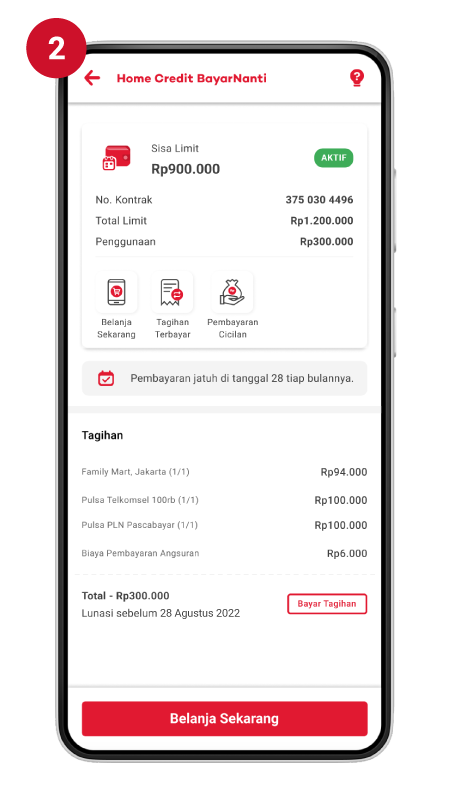 Cara Membayar Tagihan Home Credit BayarNanti - Home Credit