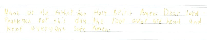 Samuel's family prayer