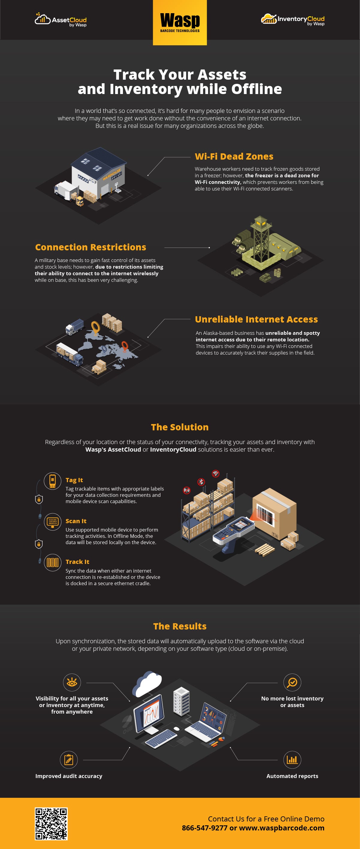 How to Track Assets and Inventory while Offline Infographic
