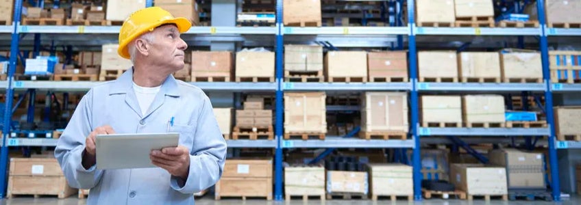 Worker in warehouse