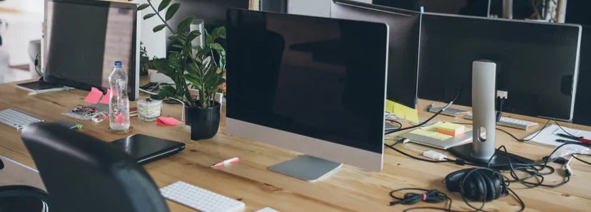 Interior of creative designer studio office