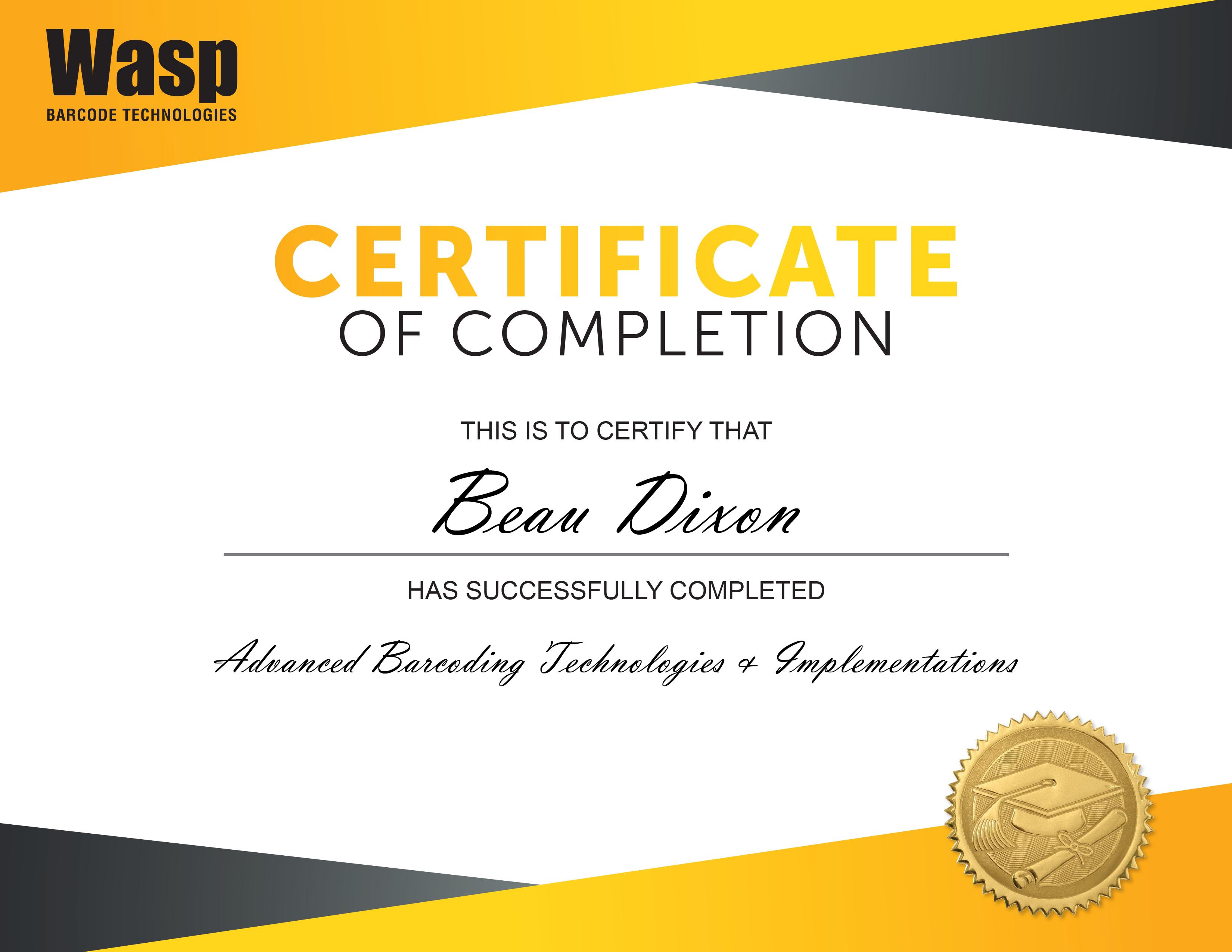Beau Dixon - Wasp Barcode Technologies | LinkedIn