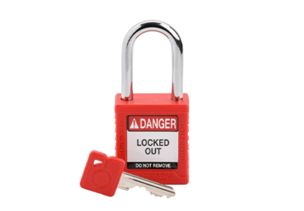 Red Safety Padlock
