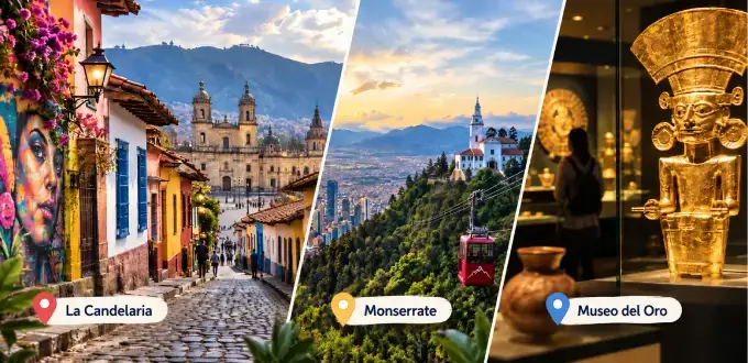 Bogotá, Colombia: La Candelaria, Cerro Monserrate y Museo del Oro, lugares imperdibles para visitar.