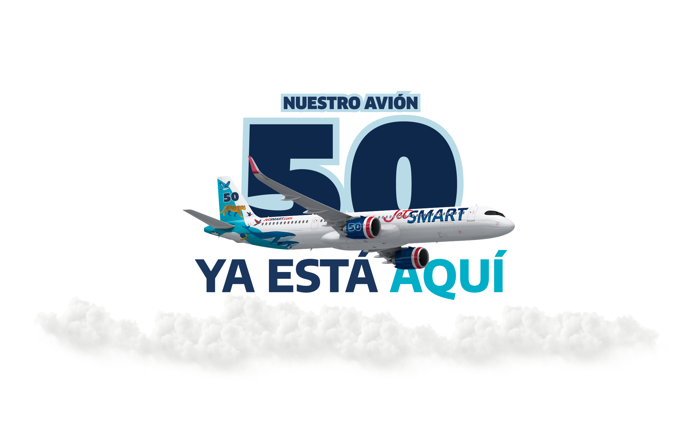 Avión JetSMART número 50 - llegado en 2025