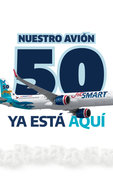 Avión JetSMART número 50 - llegado en 2025