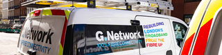 G. Network vans rebuilding London's broadband from the fibre up