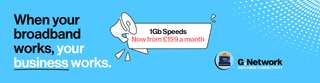 When your broadband works, your business works. 1Gb Speeds now from £159 a month.