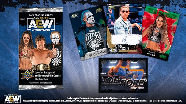 Upper Deck Releases First-Ever Officially Licensed Trading Cards for All Elite Wrestling