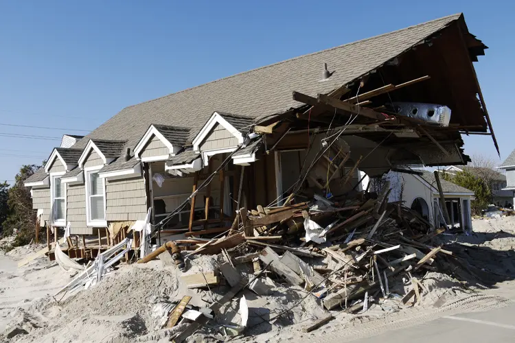 Damage from Hurricane Sandy in Mantoloking, NJ. What Should I Do Right After a Hurricane in New Jersey?