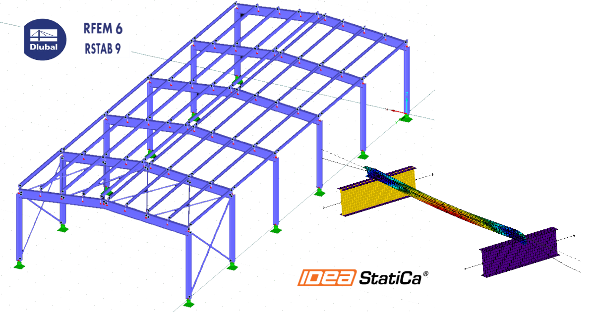 RFEM/RSTAB BIM link do projektowania stalowych elementów konstrukcyjnych (EN)