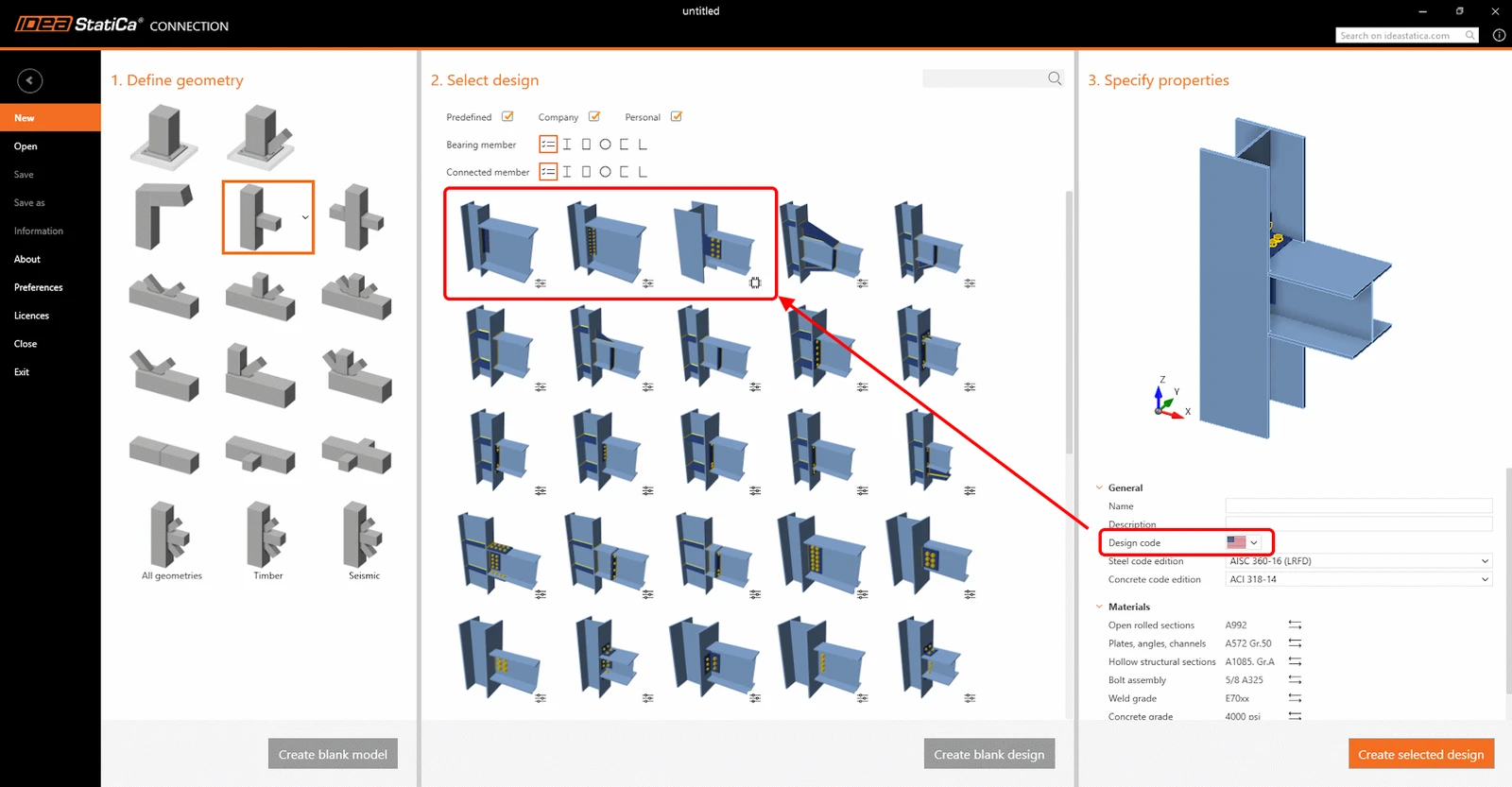 Localization of the Connection Wizard to AISC/ACI
