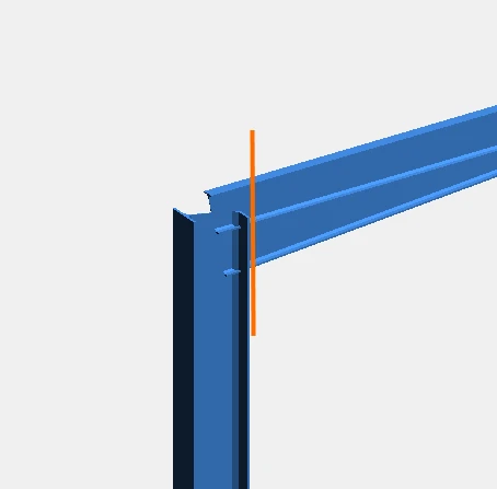 rotatiestijfheid berekenen met IDEA StatiCa van een staalverbinding met een lange coupe
