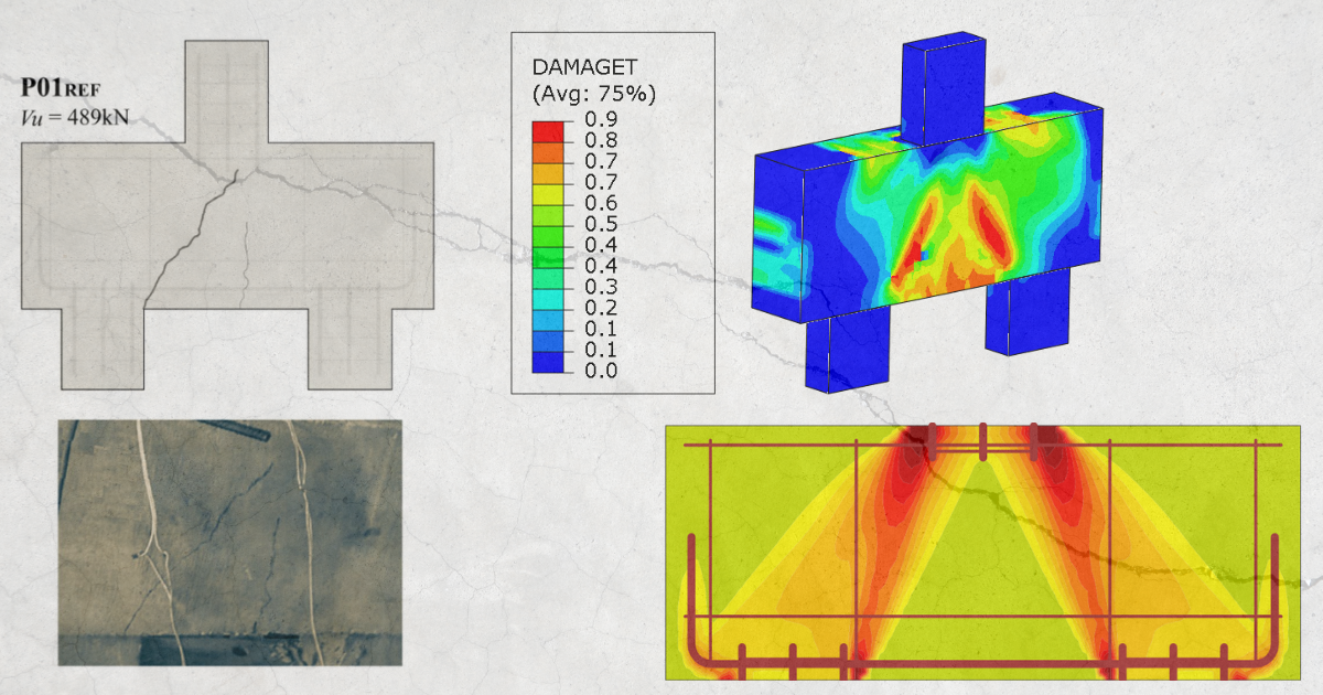 Effet d'adoucissement en compression - Semelles sur pieux planes 2D