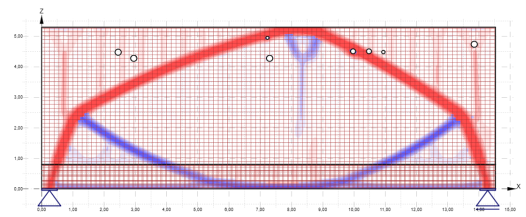 Sizing a deep beam for an industrial construction project