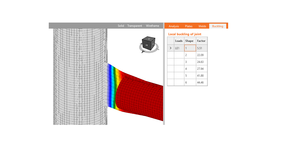 钢结构节点屈曲分析