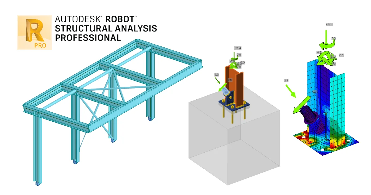 IDEA StatiCa step-by-step tutorial for the structural design of steel connection using the BIM link between Robot Structural Analysis and IDEA StatiCa. Structural design of welded and bolted steel connections.