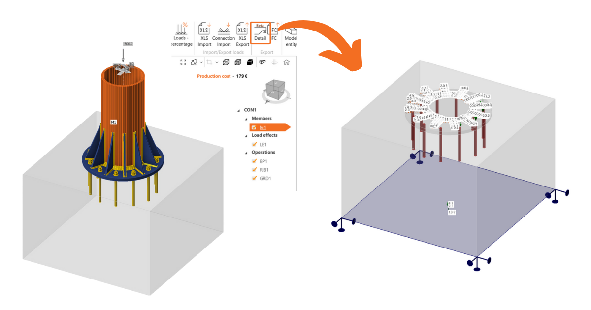 Importação de ancoragem de Connection para Detail (BETA)