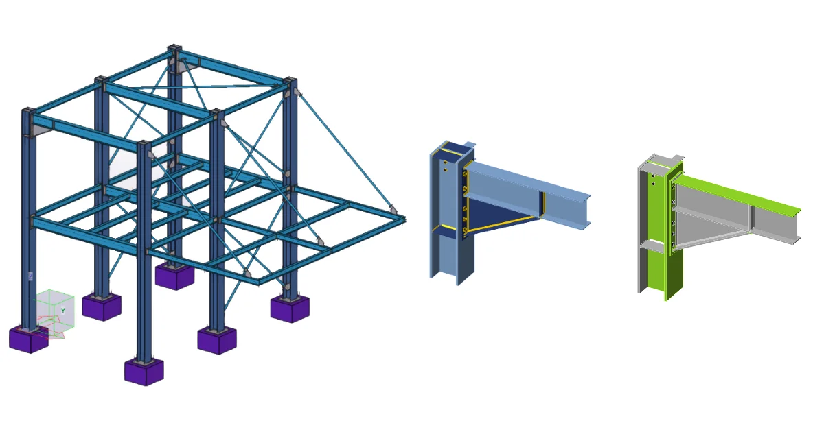 BIM Link mit Tekla Structures zur Verbindungsbemessung