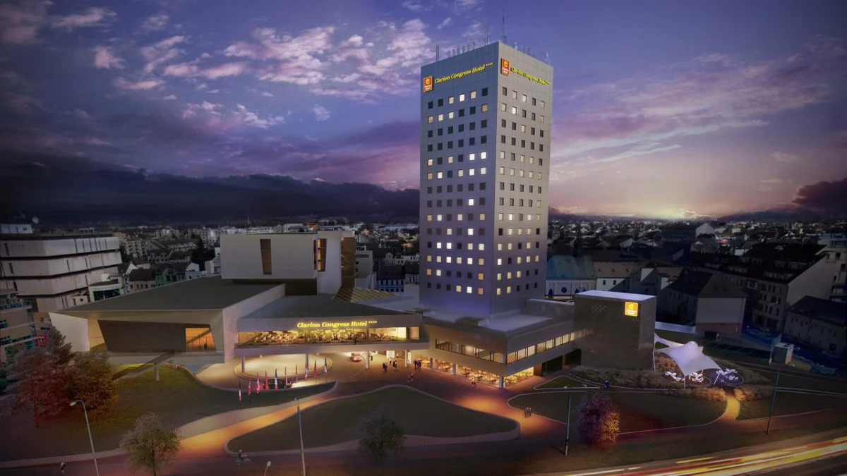 Ampliación del Hotel Clarion Congress, České Budějovice