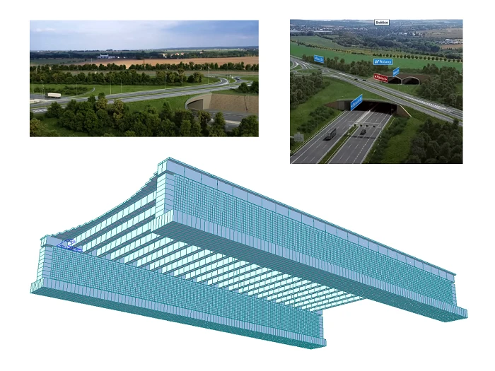 Puente de hormigón pretensado de carretera, República Checa