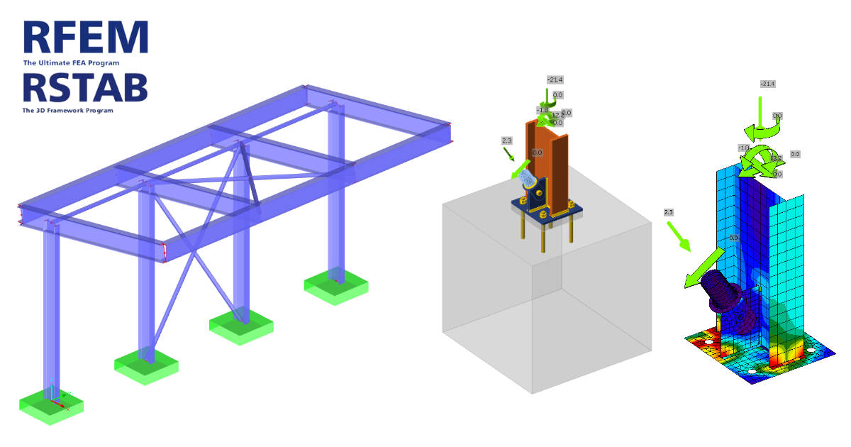 RFEM/RSTAB BIM 링크 - 강구조 연결 설계 (EN)
