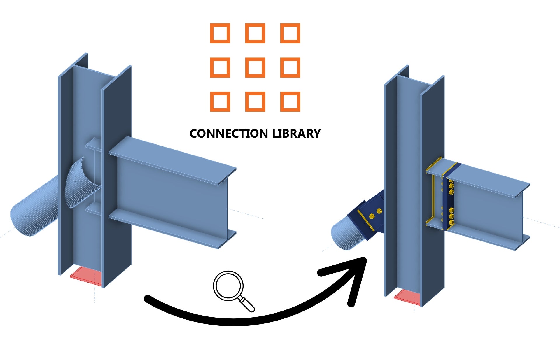 Projektowanie konstrukcji z wykorzystaniem Connection Library (EN)