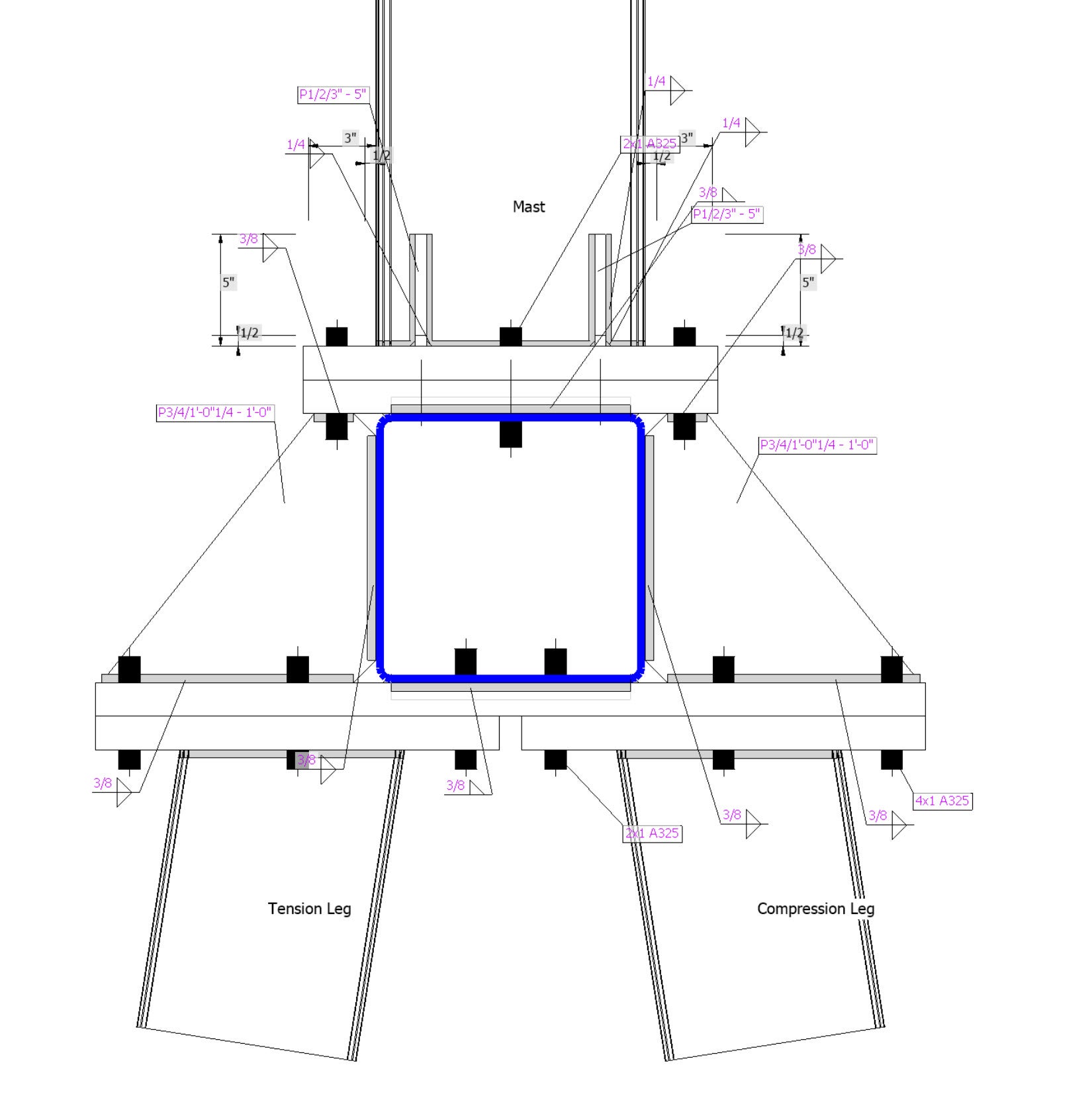 Detailed section view