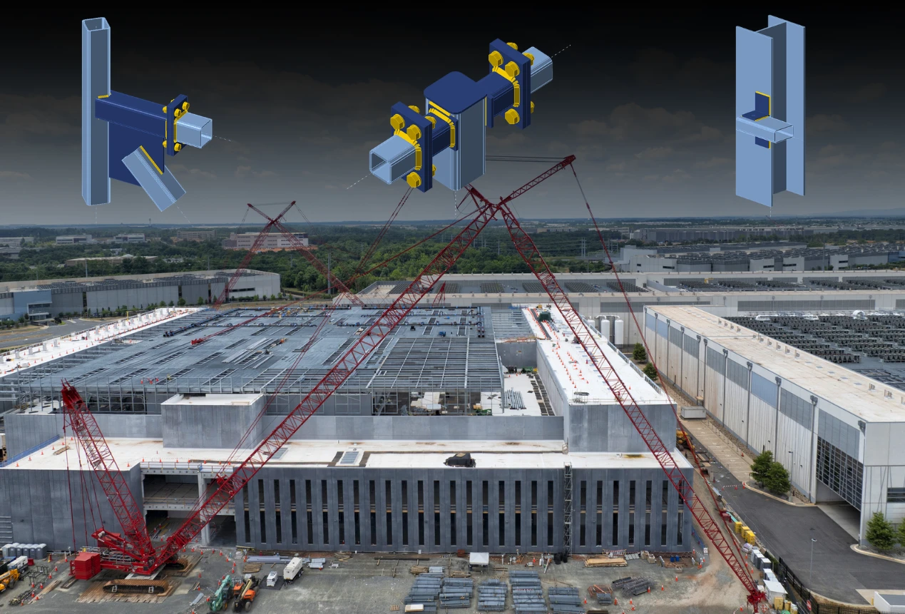 Assemblages acier pour centres de données : contreventements HSS
