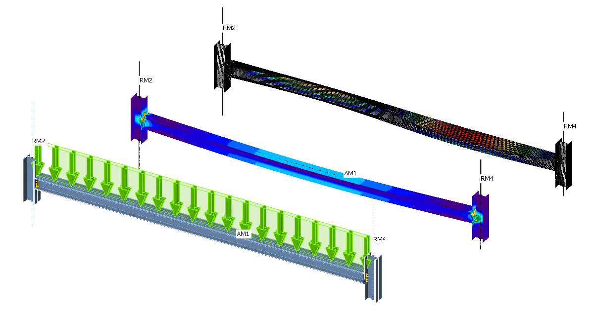 Calcul structurel d'une poutre en acier (EN)