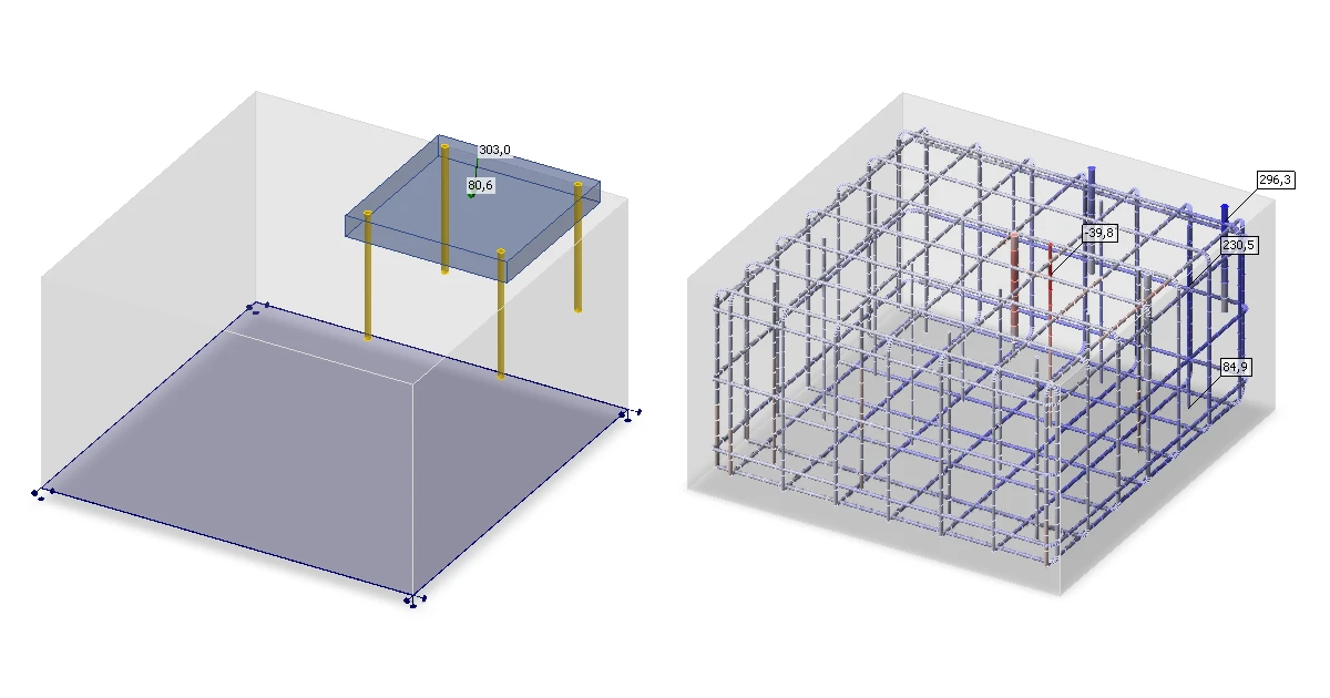 Ancoraggio con carico eccentrico in Detail 3D