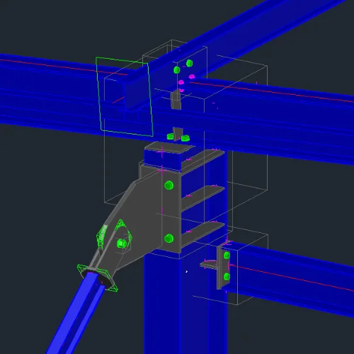 Code check for any steel connection at the BIM table