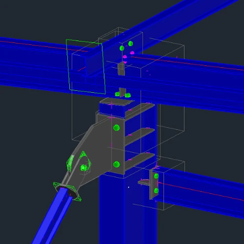Code check for any steel connection at the BIM table