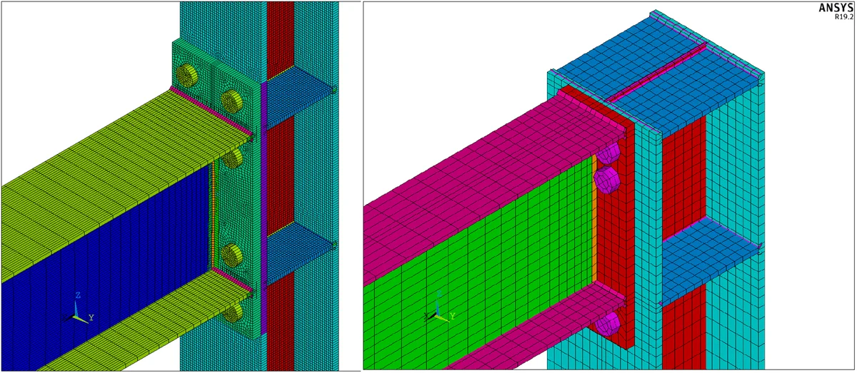 Comparación de IDEA StatiCa Connection con ANSYS