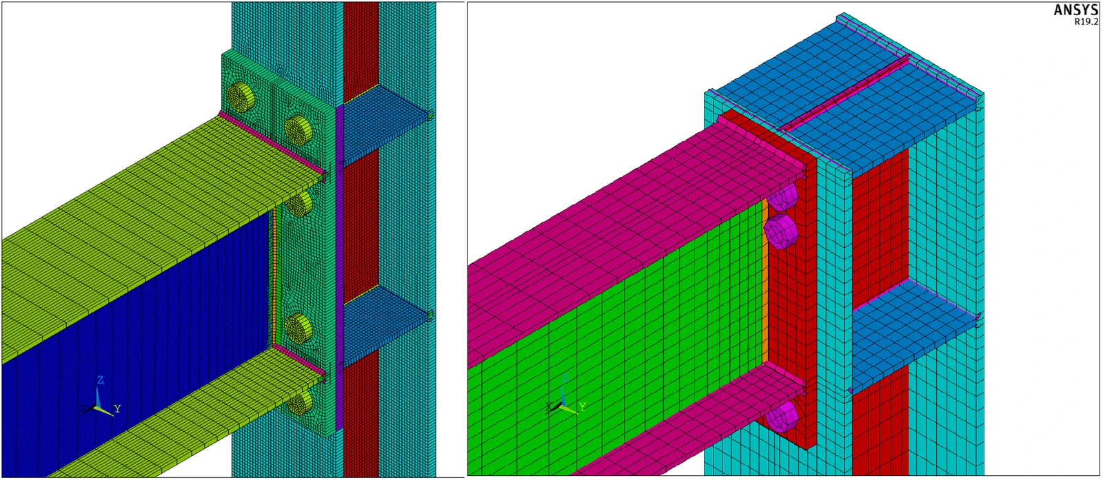 IDEA StatiCa Connection과 ANSYS 비교