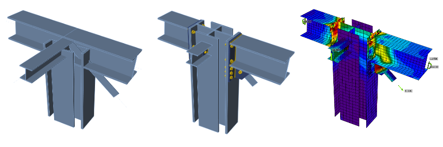 Konstrukční návrh obecného 3D styčníku (AISC)