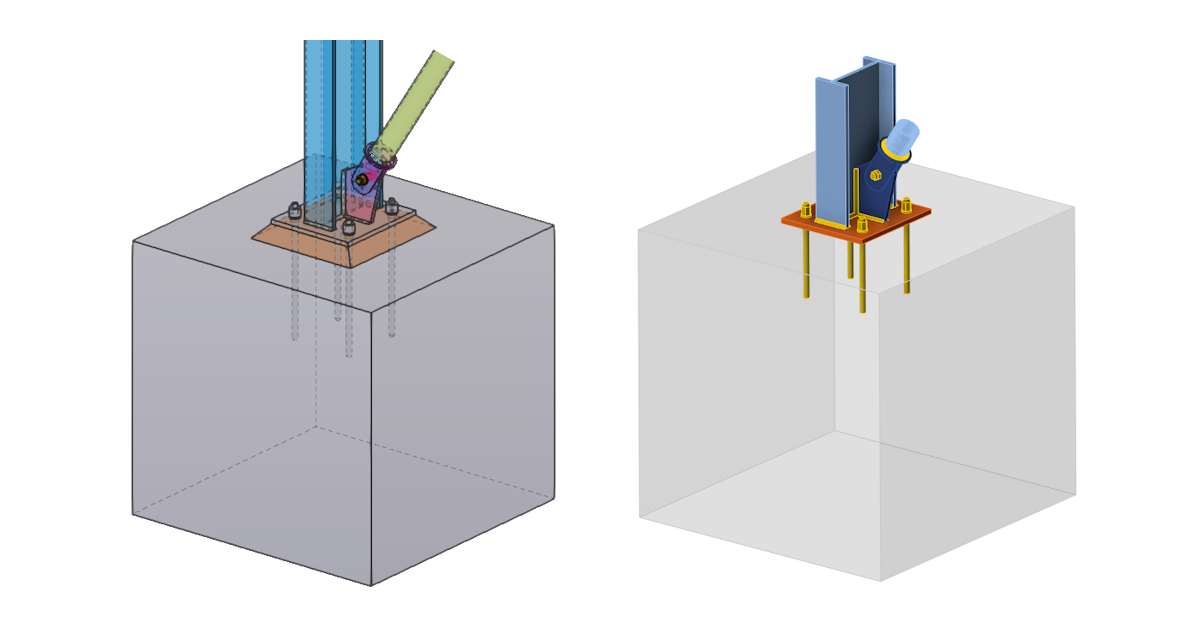 从 Tekla Structures 导入锚栓